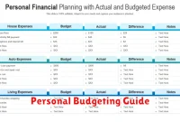 Personal Budgeting Guide Personal Budgeting Guide
