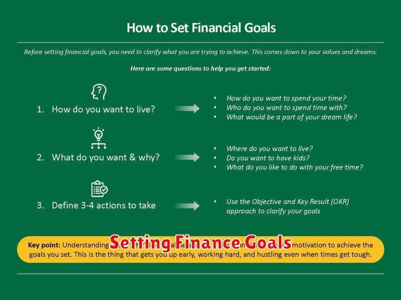 Setting Finance Goals